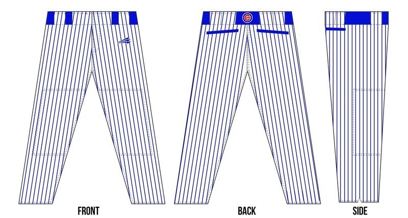 Maryland Cubs Custom Stacheman Elite Long Baseball Pants #4