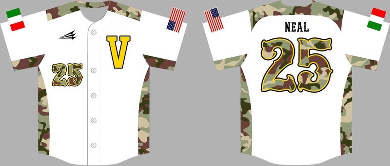 Vicenza Cougars Custom HexaFlex Baseball Jersey #2b