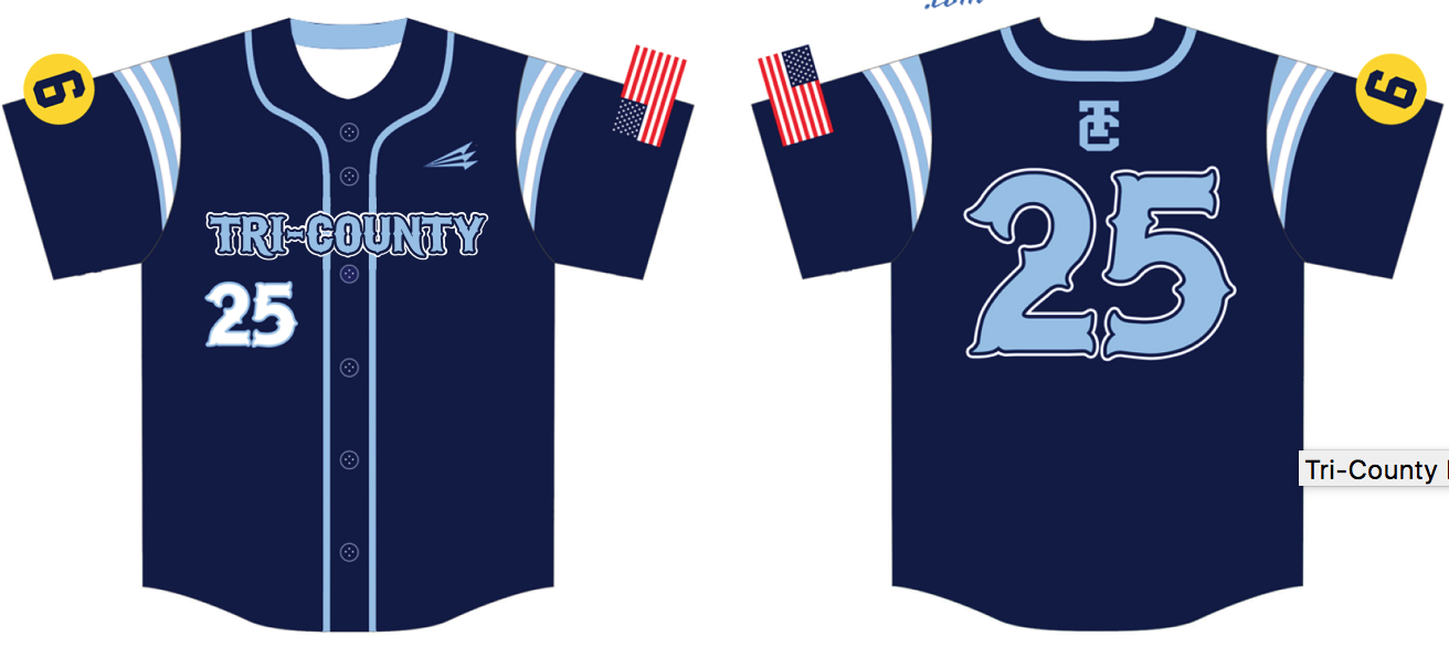 Tri-County Post 133 Custom HexaFlex Baseball Jersey #4