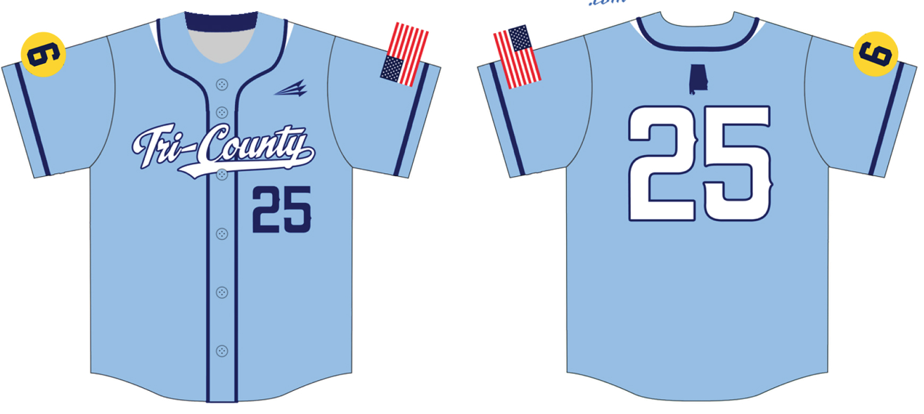 Tri-County Post 133 Custom NanoDri Baseball Jersey #5