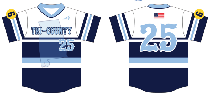 Tri-County Post 133 Custom HexaFlex Baseball Jersey #7