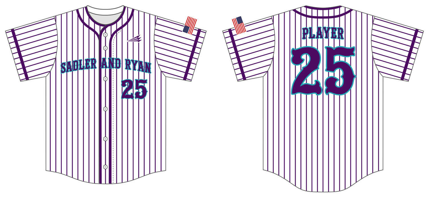 Sadler and Ryan Custom HexaFlex Baseball Jersey #J1e
