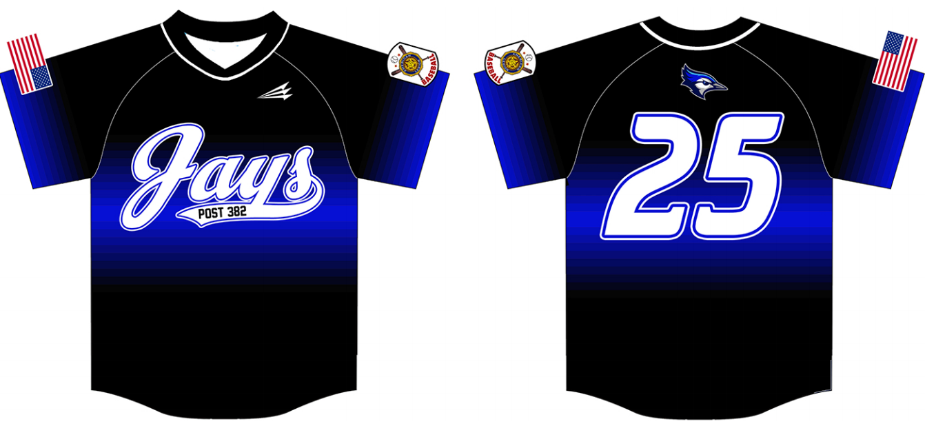 Bristol Legion Post 382 Custom Baseball Jersey #3