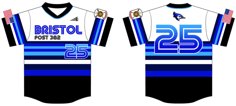 Bristol Legion Post 382 Custom Baseball Jersey #1