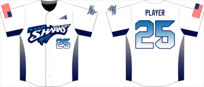 South Jersey Sand Sharks 2017 Custom Hexaflex Baseball Jersey #6E