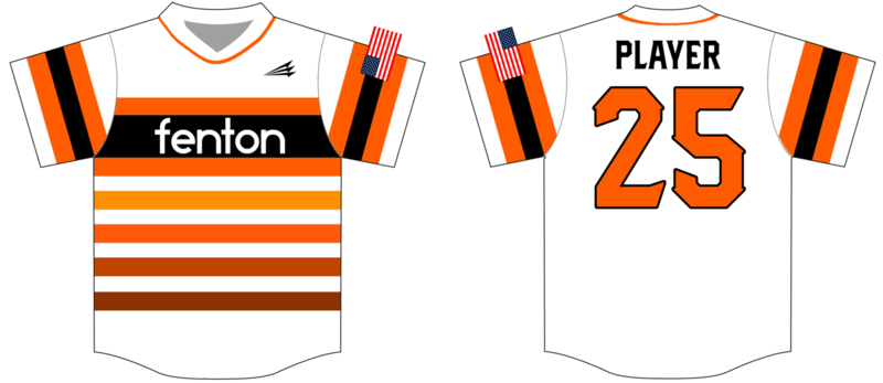 Fenton Tigers Custom Hexaflex Baseball Jersey #2D