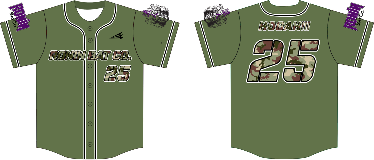 Ronin Bat Co. Custom Hexaflex Baseball Jersey #1D