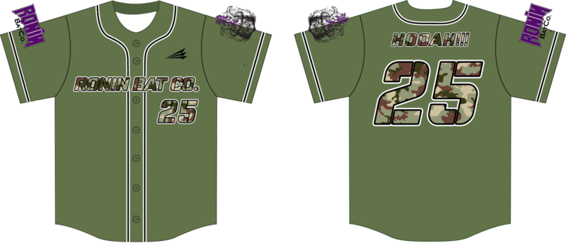 Ronin Bat Co. Custom Hexaflex Baseball Jersey #1D