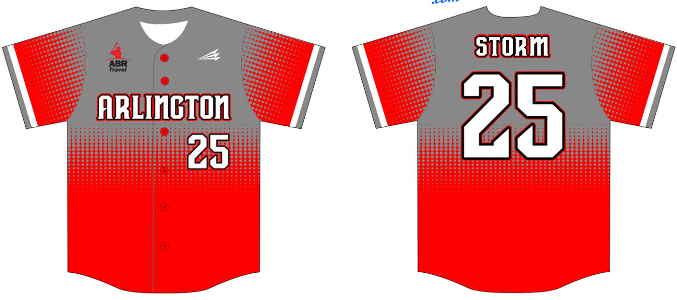 Arlington Storm Custom Baseball Jersey #2h