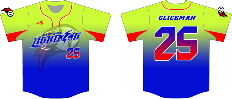 East Side Lightning Custom HexaFlex Baseball Jersey Design #3B