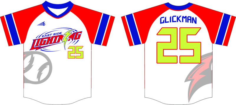 East Side Lightning Custom HexaFlex Baseball Jersey Design #2B