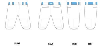 Bubblegum Bombers Custom Knicker Baseball Pant #BP1
