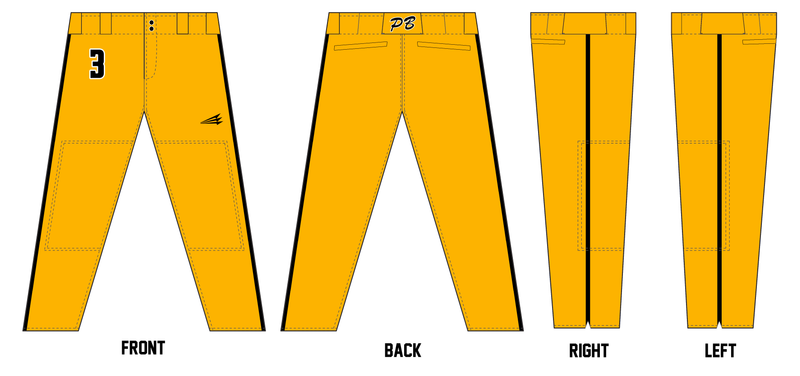 Prodigy Baseball Miami Stacheman Elite Custom Long Baseball Pants #BP6C