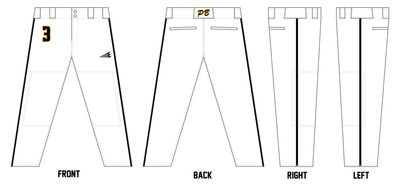 Prodigy Baseball Miami Stacheman Elite Custom Long Baseball Pants #BP8A