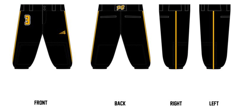 Prodigy Baseball Miami Stacheman Elite Custom Knicker Baseball Pants #BP9B