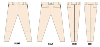 The Tribe Custom Athletic Baseball Pant #BP3B