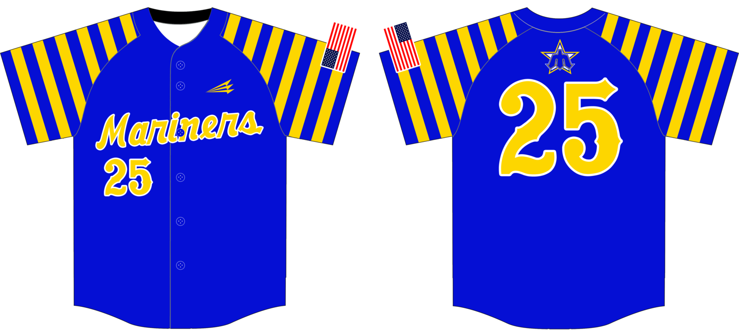 West Michigan Mariners Custom HexaFlex Baseball  Jersey #3B