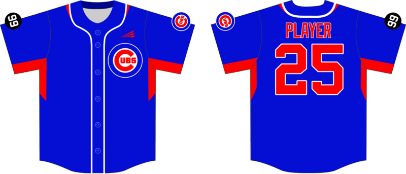Kirkland Cubs Custom Hexalfex Baseball Jersey #1