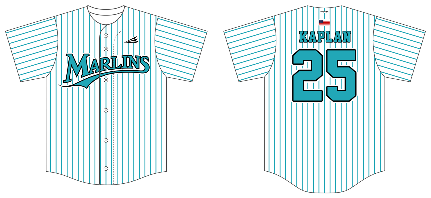 Suncoast Marlins Custom NanoDri Baseball Jersey #J2b