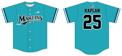 Suncoast Marlins Custom NanoDri Baseball Jersey #J1b