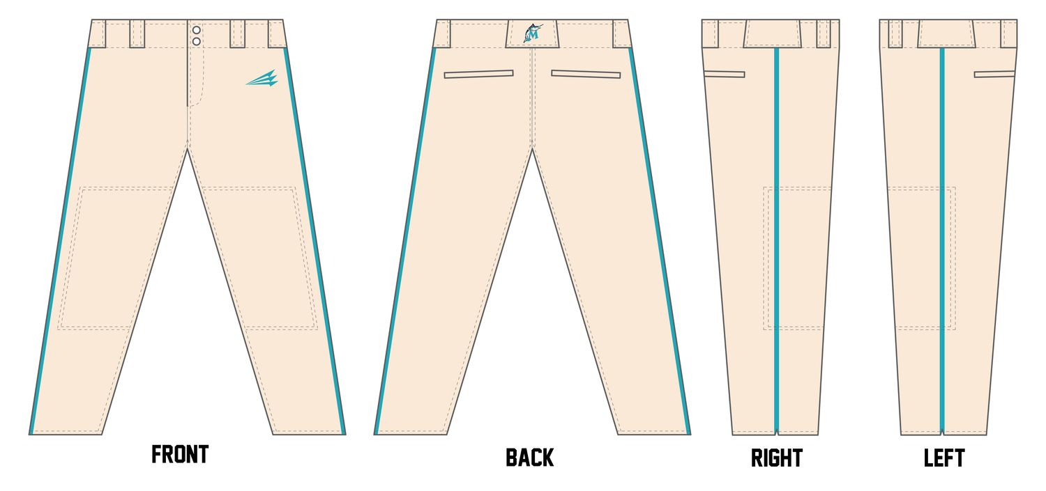 Suncoast Marlins Custom Athletic Baseball Pant #BP3b