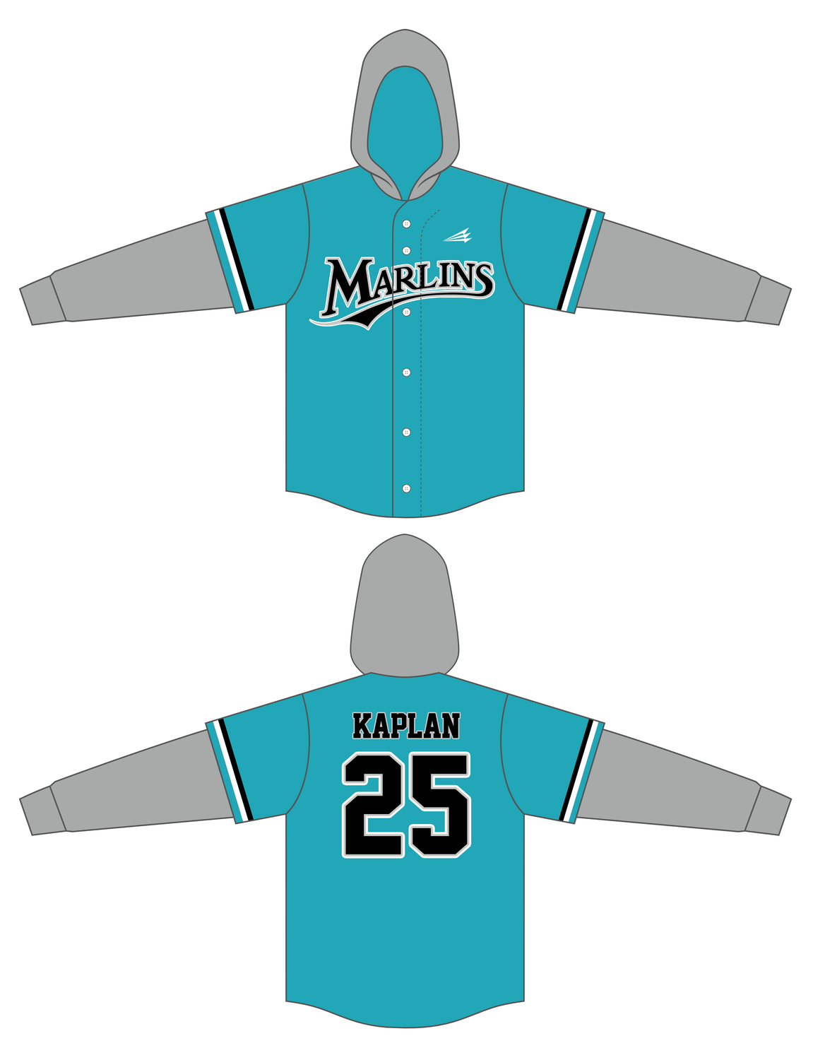 Suncoast Marlins Custom Hoodzie #HZY1