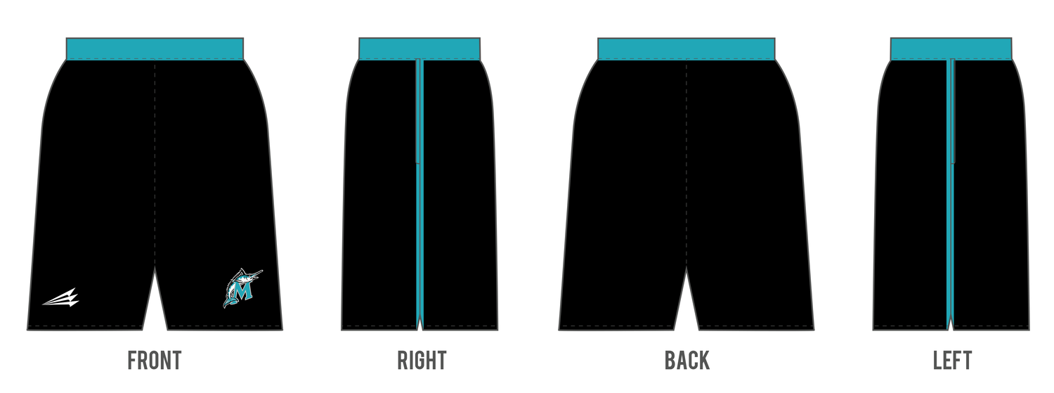 Suncoast Marlins Custom Revolution Pocket Shorts #RV1