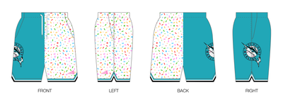 Suncoast Marlins Custom Retro Mesh Shorts #MS3