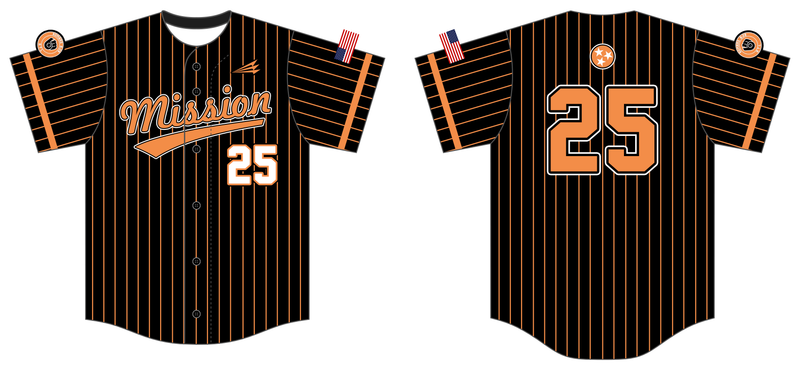 Mission Baseball Custom Nanodri Baseball Jersey #J30
