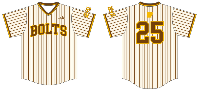 Twelve Eleven Bolts Custom Hexaflex Baseball Jersey #J3B