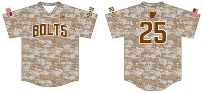 Twelve Eleven Bolts Custom Hexaflex Baseball Jersey #J4B