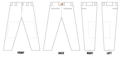 Twelve Eleven Bolts Custom Athletic Cut Baseball Pants #BP4