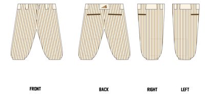 Twelve Eleven Bolts Custom Knicker Baseball Pants #BP3D