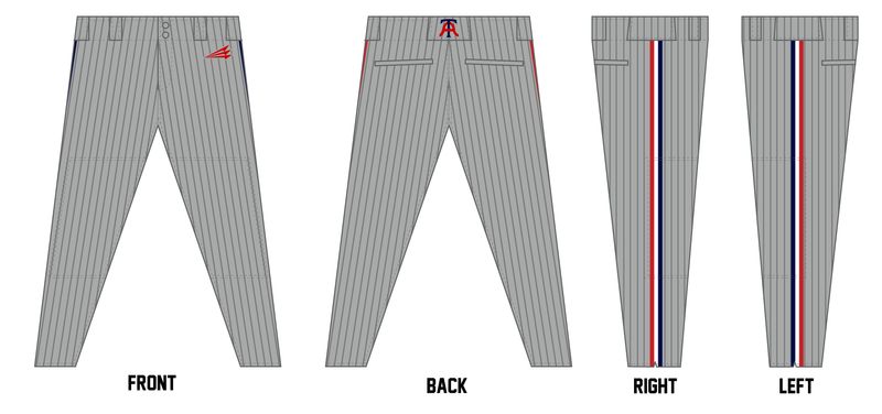 Arlington Twins Custom Athletic Baseball Pant #BP1B