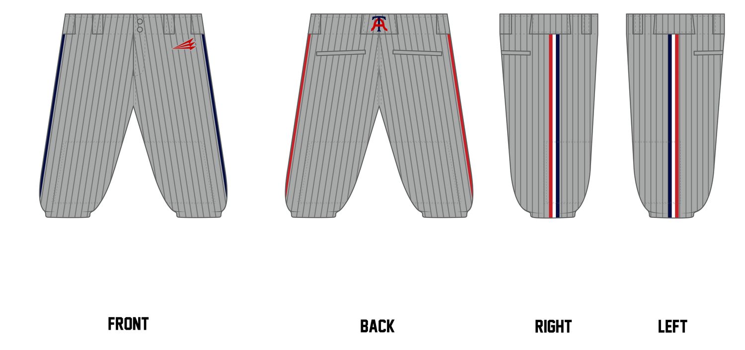 Arlington Twins Custom Knicker Baseball Pant #BP1BK