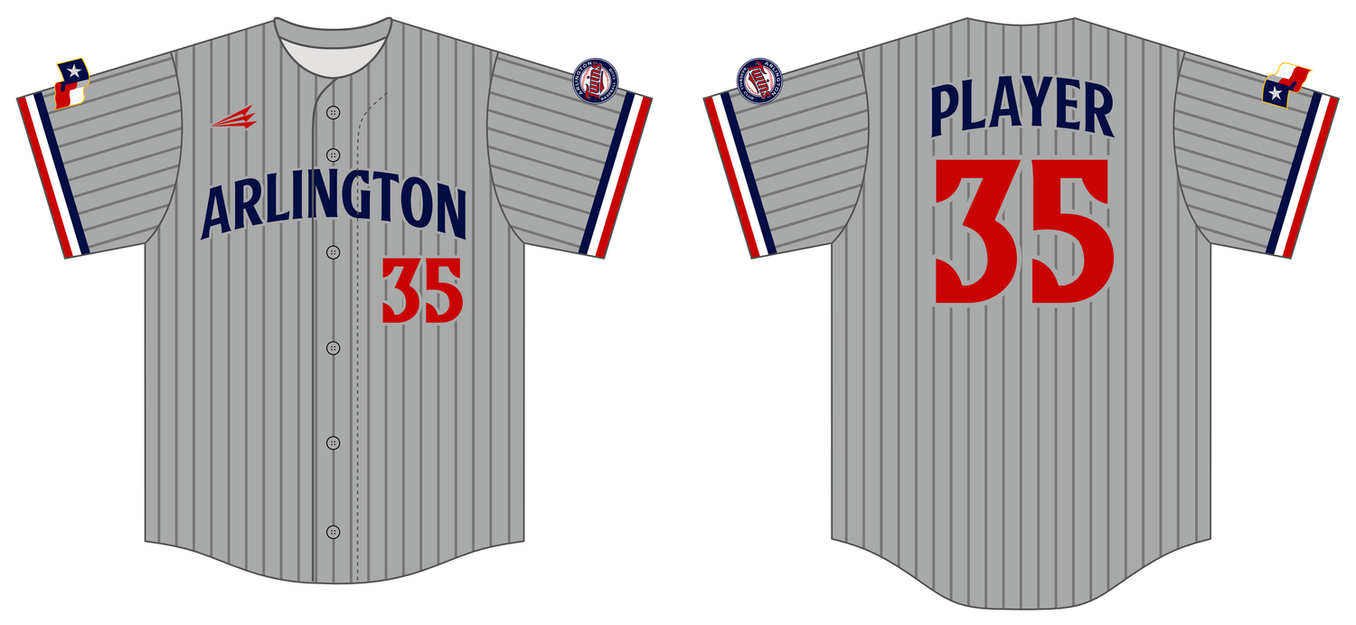 Arlington Twins Custom MATERIAL Baseball Jersey #J1B