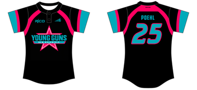 New Braunfels Young Guns Custom HexaFlex Softball Jersey #J3c