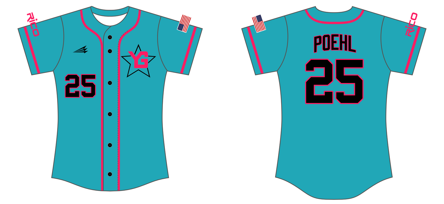 New Braunfels Young Guns Custom HexaFlex Softball Jersey #J2e