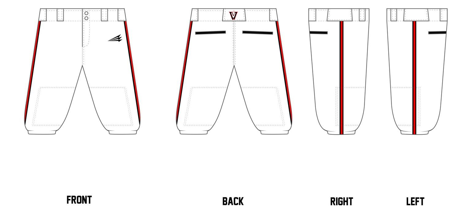 Metter Vipers Custom Knicker Baseball Pants #BP2A
