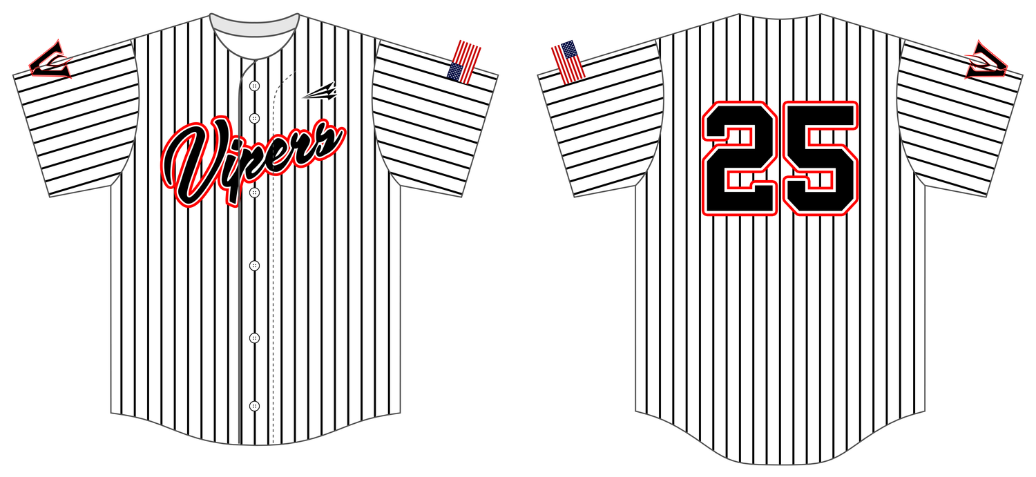 Metter Vipers Custom Hexaflex Baseball Jersey #J3B