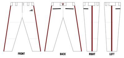 Metter Vipers Custom Athletic Cut Baseball Pants #BP2B