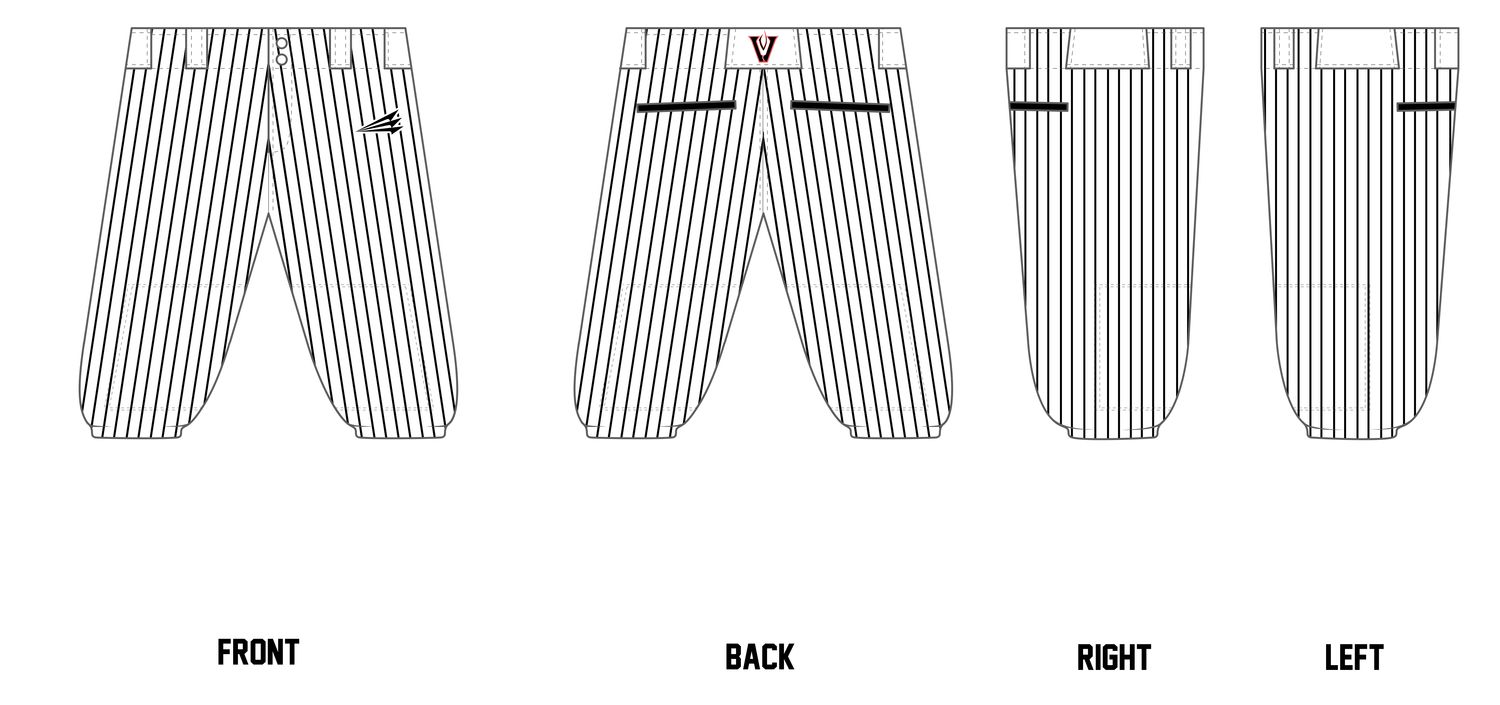 Metter Vipers Custom Knicker Baseball Pants #BP3B