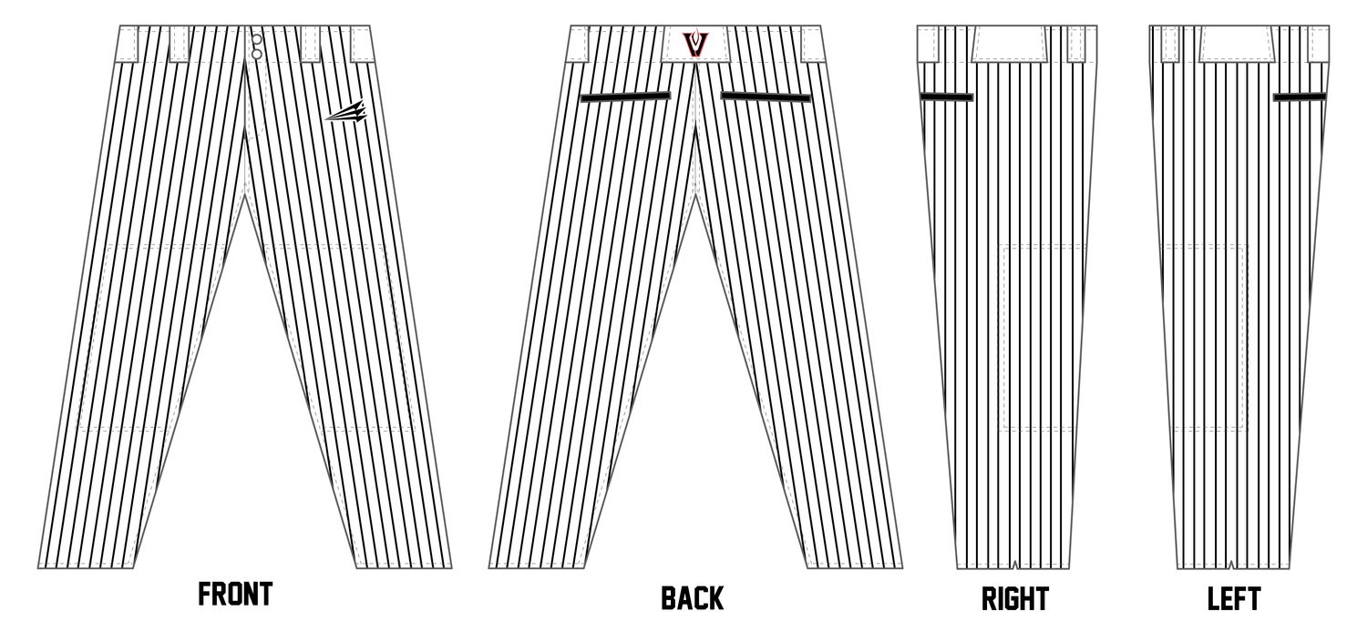 Metter Vipers Custom Athletic Cut Baseball Pants #BP3C