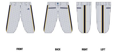 Bold City Bandits Custom Knicker Baseball Pants #BP15B