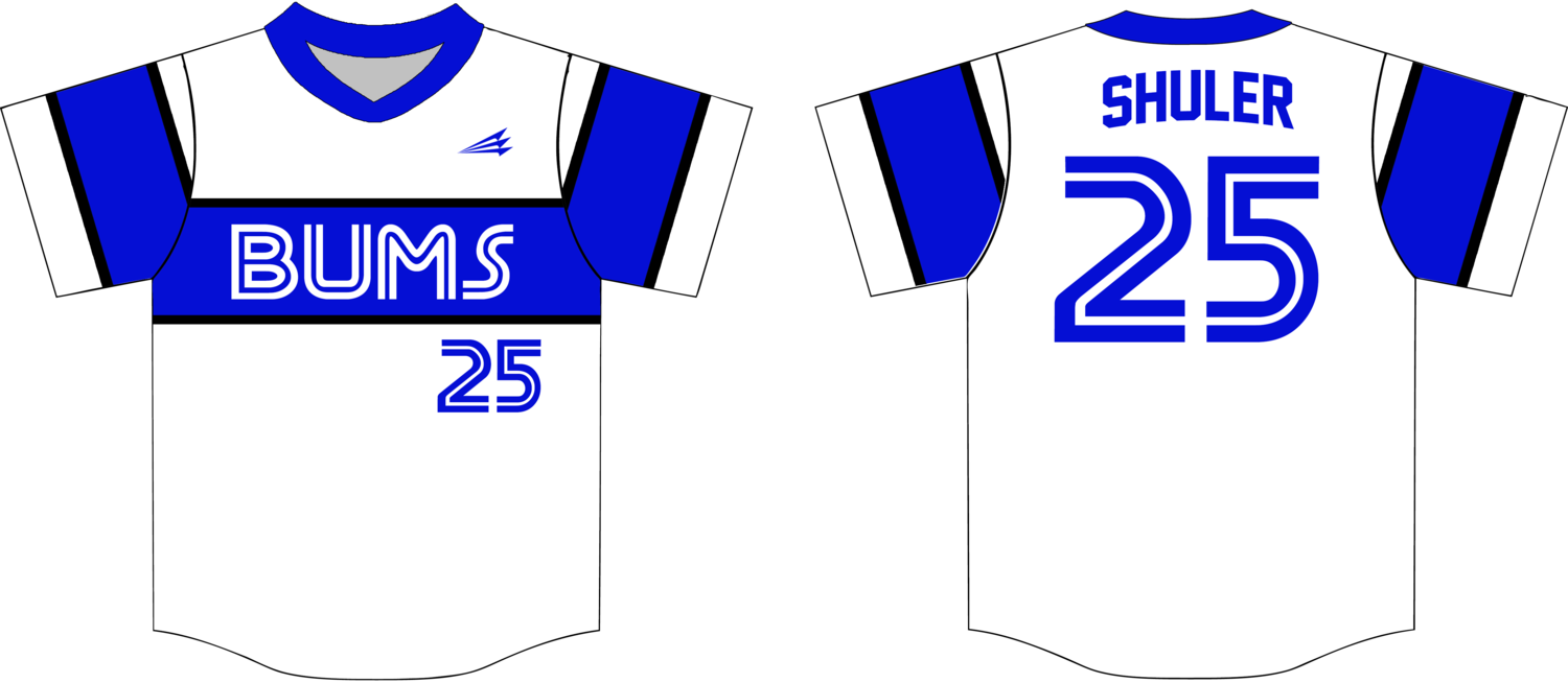 Bums Custom NanoDri Baseball Jersey #6