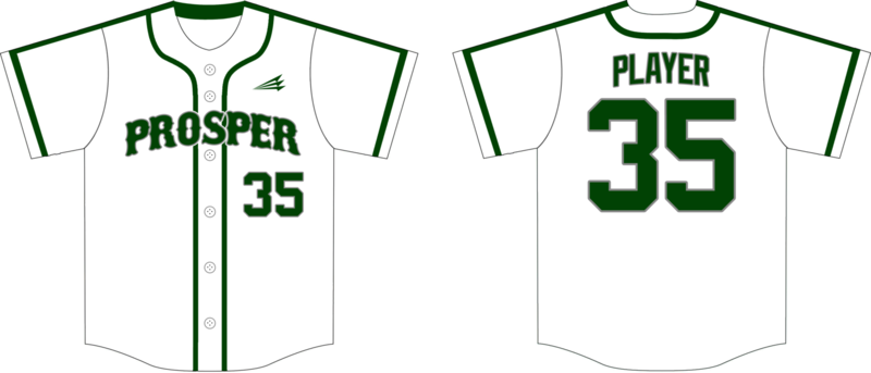 Prosper Little League Custom HexaFlex Baseball Jersey #1C