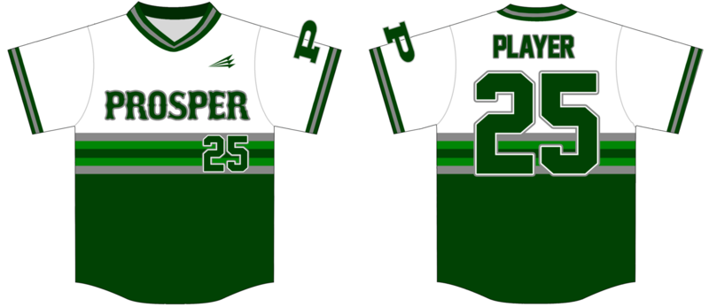 Prosper Little League Custom HexaFlex Baseball Jersey #3