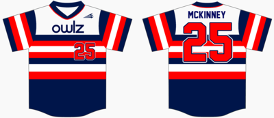 Ooltewah Owlz HexaFlex Custom Baseball Jersey #1