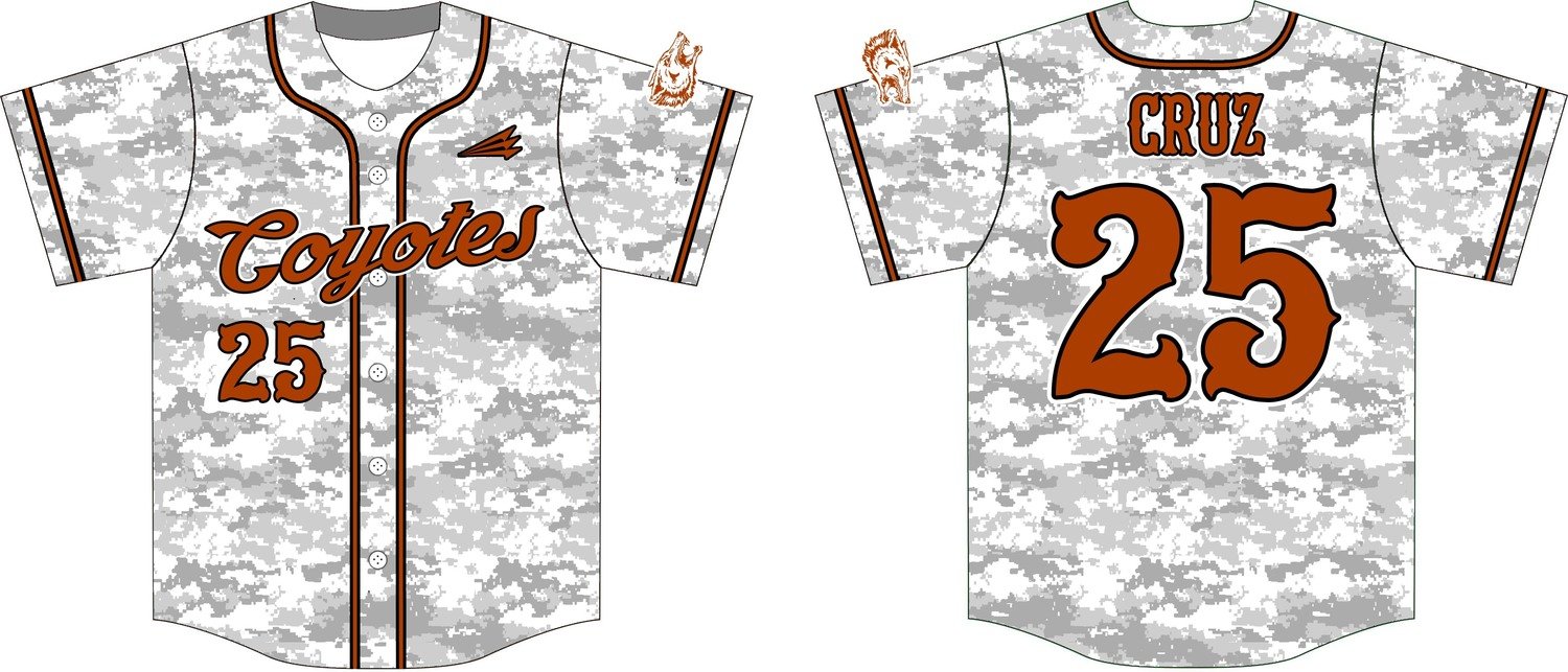 Alice Coyotes Custom HexaFlex Baseball Jersey #1b
