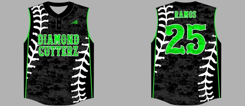 Diamond Cutterz Custom HexaFlex Baseball Jersey #2b
